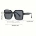Sheeplany Half-framed Fashion Glasses For Women With A Touch Of Retro Fashion Trendy Square Fashion Glasses For Sun Protection