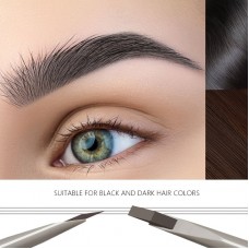 Missister Cosmetic pencils  Waterproof Natural Makeup Dual-Ended Automatic Eyebrow Pencil, Long-Lasting Easy Glide with Brush and Sharpening Tool, Plant-Based Squalane, Suitable for All Skin Types 2pcs