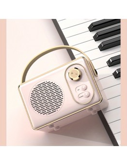 Shellrabbit Personal stereos High-Quality Retro Wireless Speaker with Ultra Long Battery Life, Portable Mini Laptop Audio, USB Charging, Wireless, Non-Waterproof 