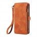Petree Cell phone cases iPhone11 Pro Phone Slot Wallet Case with Zipper, PU Faux Leather, Protective Cover for Women and Men Card Holder Phone Case With Strap, PU Leather Purse With Lanyard