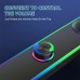 Cloudangle Wireless speakers Computer Speakers - USB Powered Wired Stereo Sound Bar, Dual Speaker 2. 0 Channel, Non-Water Resistant Desktop Speakers for PC, Laptop with LED Lights, Wall/Tabletop Mountable