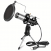 Sealcat Microphones USB Microphone with Pop Filter and Tripod Stand, Cardioid Condenser PC Gaming Mic, Plug & Play, Uncharged, USB Type-B Connector, for Streaming, Podcasting, Vocal Recording, Compatible with Windows Laptop and Desktop