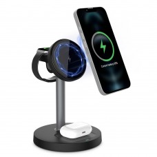 Madrepora Wireless chargers Wireless Charger, for iPhone 16 Wireless Charger, Portable Wireless Charger Stand for iPhone16, 15, 14, 13, 12/Pro/Max/Mini/Plus, for iWatch2-10, for Airpods 4/3/2/Pro