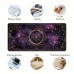 Eggdeer Desk mats Extra-Large Non-Slip Purple Moon & Stars Gaming Mouse Pad - Durable Desk Mat for Gamers and Office Use - Ideal Gift for Teens and Partners 30*80