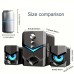 Rabbitiger Personal stereos Mini Portable Computer Speakers, Computer Sounder Speaker USB Powered 3.5mm Aux-in Connection Stereo Audio Multimedia Desktop Stereo Speaker 3-inch Bass Speaker