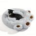 Roomagic Pet cushions Grey Plush Comfort Bear Paw Dog , Polypropylene, Suitable for Small, Medium, Large Dogs, Indoor All-Season, Washable Pet Crate Mat