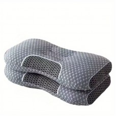 Niceant Pillows 2-Pack Breathable Knitted Polyester Cervical Neck Pillows – Comfortable & Soft Washable Bed Pillows for Side, Back, Stomach Sleepers with Zipper Closure – Contemporary Design for Home & Travel Use