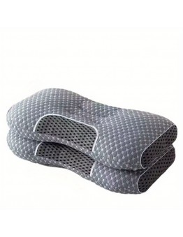 Niceant Pillows 2-Pack Breathable Knitted Polyester Cervical Neck Pillows – Comfortable & Soft Washable Bed Pillows for Side, Back, Stomach Sleepers with Zipper Closure – Contemporary Design for Home & Travel Use