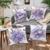 Jellycoco Cushions The flower theme cleverly incorporates roses, lavender and other elements, and the color is mainly purple. The material is made of soft and comfortable fabric with delicate touch 4pcs