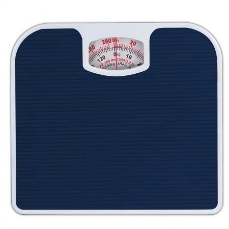 Flylion Scales Stainless Steel Anti-Slip Bathroom Scale - Durable Spring Mechanism Precise Weight Measurement, 130.0 KG Capacity