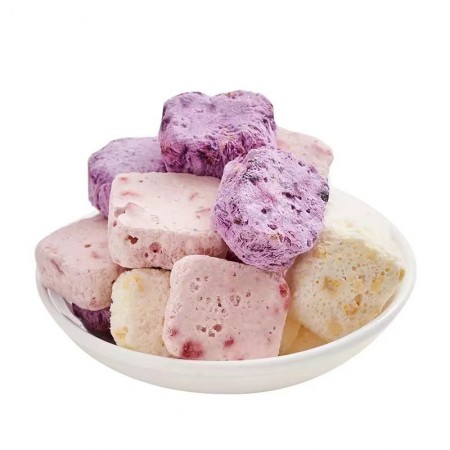 Dearone Yogurt Freeze-dried Yogurt Block Dried Strawberry Crispy Fruit Dried Yellow Peach Blueberry Mango Fruit Block Office Snacks 680g
