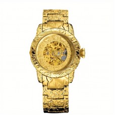 Maxlife Watches Self-Winding Full-Automatic Mechanical Watch - Vintage Dragon Zodiac for Men, Zinc Alloy Strap & Case Gift Without Battery