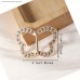 lucktrain buckles for clothing Love Silky Scarf Buckle, Peach Heart Corner Buckle Simple Dual-purpose Hem Knotted Buckle 