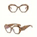 Barledear Eyeglasses Fashion Blue Light Blocking Glasses - Candy Colors, Geometric Full Frame Clear Lens 