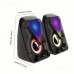 Shellrabbit Wireless speakers Deep Bass Computer Speakers, Stereo 2.0 USB Powered 3.5mm Aux Multimedia Speakers with Built-in Bottom Bass Radiators for PC Laptop Desktop, Black 2pcs