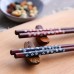 coral baby Chopsticks Set of 2 Pairs Wooden Chopsticks, Non-Slip Reusable, High-Temperature Resistant, Ideal for Cooking and Dining, Dishwasher Safe, Perfect for Restaurants/Hotels, Ideal for Christmas and Halloween