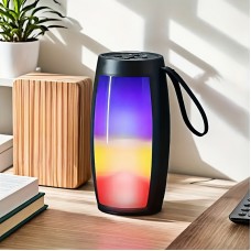 Time Antelope Personal stereos Portable Wireless Speaker with Colorful LED Lights, Long-Lasting Battery, USB Charging, AUX & TF Card Input, Wireless Connectivity, RGB Lighting Effects, Ideal for Christmas & Birthday Gifts, Stereo Audio