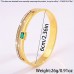 Chicat Bracelets Delicate And Fashionable Stainless Steel Double Row Green Synthetic Zirconia Bracelet Is Suitable for Sending Girlfriend During The Holiday Season