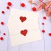 Blackowl Stickers Sparkling Red Glitter Heart Stickers, 1-Inch - Perfect for Valentine's Day, Weddings & Anniversaries, Decorative Love Labels on White Background, Valentines Decorations 100pcs