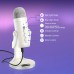 Colorearth Microphones Plug & Play USB Condenser Mic with Stand - Noise Reduction, Echo Cancellation, Real-Time Monitoring, Voice Control for Gaming, Music Recording, Live Streaming, Podcasts