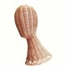 Snowcat Hat stands Handcrafted Rattan , Rustic Chic Wicker Mannequin Display, Durable Weaving with Stable Base, Versatile for Home Salon - Unisex-Adult Accessory Holder