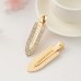 Jellycity Bobby pins Elegant 5pcs Rhinestone Non-Slip Hair Clips, Suitable For Festival, Daily And Party Use for Women and Girls, Hairpin, Casual
