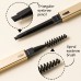 Koalafairy Eyebrow pencils 4-Pack Dual-Ended Eyebrow Pencil Set with Brush - Waterproof, Long-Lasting, Easy Glide for Natural Look - Beginner Friendly, All Skin Types, Khaki/Black/Brown Shades