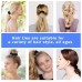 Superchoiece Hair ties 12pcs Set Black Korean Velvet Fabric Hair Ring Simple Large Intestine Ring Head Rope Thick Hair Rope Women's High Elastic Hair Tie Rubber Band Headwear