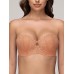 QUEENGOOSE bras Elegant Strapless Push-Up Bra for Women - Comfortable Underwire Support, Breathable Lace Jacquard Design with Keyhole Detail, Non-Padded, Hand Washable - M SIZE
