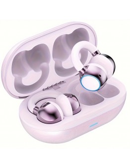 Barlecat Headphones Wireless Bone Conduction Headphones, Touch Control, Long Battery Life, Non-Invasive Sports & Music Earbuds, USB Type-C Charging, 20W Max Output, 400mAh Rechargeable Lithium Polymer Battery, for Adults - No Charger Included