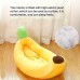 Snowcat Pet cushions Cozy Banana-Shaped Pet Bed for Small to Medium Dogs & Cats - Plush, Removable & Washable - Non-Slip Bottom, All-Season Comfort
