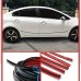 Jellywolf Automotive wheel seals 3m Black Car Rubber Seal Strips - Self-Adhesive, Chrome Finish, Heat & UV Resistant - Sleek Black Design|Uv Resistant Rubber, Sealant Waterproof