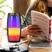 Time Antelope Personal stereos Portable Wireless Speaker with Colorful LED Lights, Long-Lasting Battery, USB Charging, AUX & TF Card Input, Wireless Connectivity, RGB Lighting Effects, Ideal for Christmas & Birthday Gifts, Stereo Audio