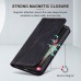 Wild snake Covers for smartphones Protective Case Compatible With for Samsung Galaxy S21 Ultra 5G Heavy Duty Shockproof Rugged Faux Leather Magnetic Flip Card Holders Kickstand Phone Cover Black