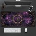 Eggdeer Desk mats Extra-Large Non-Slip Purple Moon & Stars Gaming Mouse Pad - Durable Desk Mat for Gamers and Office Use - Ideal Gift for Teens and Partners 30*80