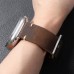 Biasea Watch straps Handmade Genuine Faux Leather Cowhide Watch Strap for Apple Watch Fashionable Men's Bracelet