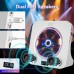 Houseagle Personal stereos Versatile CD Boombox with Dual Speakers, Wireless Connectivity, USB & FM Radio, Remote Control, Headphone Jack, and A-B Repeat - Portable Personal Stereo System, Stereo Sound, CD Amplifier