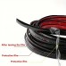Jellywolf Automotive wheel seals 3m Black Car Rubber Seal Strips - Self-Adhesive, Chrome Finish, Heat & UV Resistant - Sleek Black Design|Uv Resistant Rubber, Sealant Waterproof
