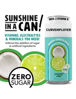 Curvemployer Soft drinks Vitamin D Hydration Electrolyte Drink,  Sugar Free Naturally Flavored Water, Magnesium, Zinc, Vitamin B12, Folic Acid, Plant Based Antioxidants, Low Calorie 6pcs