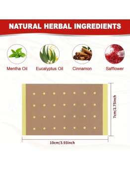 Moon say Medical plasters Herbal Heat Pads -20Counts, Long-Lasting, Ultra Strength For Back, Knee, Neck, Shoulder, Muscle And Joints, Non-Electric, Natural Tiger Balm Pads