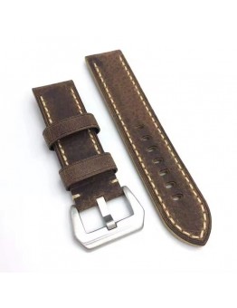 Ourelf Hand-made leather strap for the first layer adapts to A strap 49MM retro thick male leather.