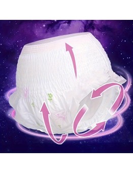 Planet Whale Menstrual underwear 3pcs Menstrual Period Panties, Seamless & Breathable Letter Print Anti-Leak Panties, Women's Lingerie & Underwear