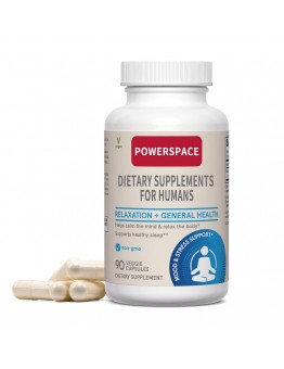 Powerspace Dietary supplements for humans Formulas Magnesium Glycinate, Dietary Supplement, Supports Relaxation and Healthy Sleep, 360 mg per Serving, 90 Veggie Capsules