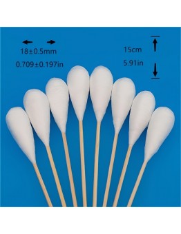 Secret Forest Cotton sticks for medical purposes 50pcs 7.8inch/6inch Long Premium Cotton Swabs with Single Head - Gentle Exfoliating and Cleaning Tools for Daily Personal Care, Makeup Removal, and Beauty Routine - Soft, Absorbent, and Lint-Free 
