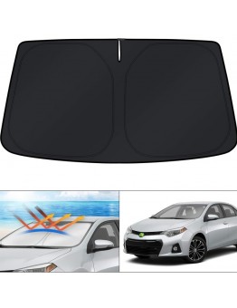 Green orange Automotive windshield shade screens  Reflective Foldable Titanium Silvery Car Sunshade - Front Windshield Sun Protector