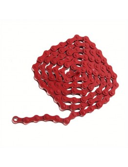 GIANT PANDA Bicycle chains tainless Steel Fixed Gear Bicycle Chain, 96 Links, Single Speed, Red - Ideal for Road, Track