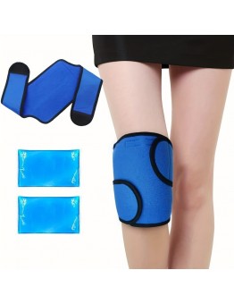 Treeking Therapeutic cold therapy packs Knee Ice Pack Cold Gel Pad Therapy Cold Pack Waist Tummy Belt Elastic Ice Pack With Ice Gel Bag 1pc