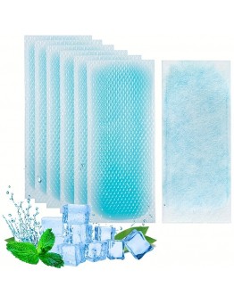 Treeking Cooling pads for first aid purposes 20pcs Cooling Patch, 8 Hours Fever Cooling Gel Pads, Hot Flash Blue Forehead Cold Cooling Sticker Sheets