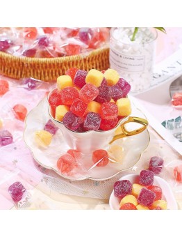 Kissmoon Sour Q Soft Candy Mix Gummy Candy Fruit Candy Kids Bulk Snacks 350g