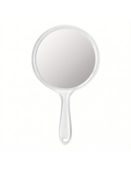 Firstcity Hand mirrors Portable Double-Sided Handheld Mirror Magnifying Glass Surface, Polished Finish Plastic Frame, Dresser Mount, Travel